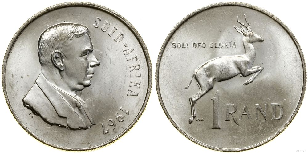 Republika Południowej Afryki, 1 rand, 1967