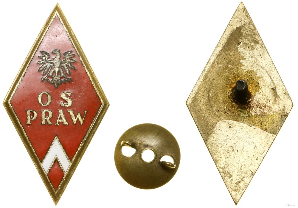 Polska, Oficerska Szkoła Prawnicza – odznaka absolwencka, 1953