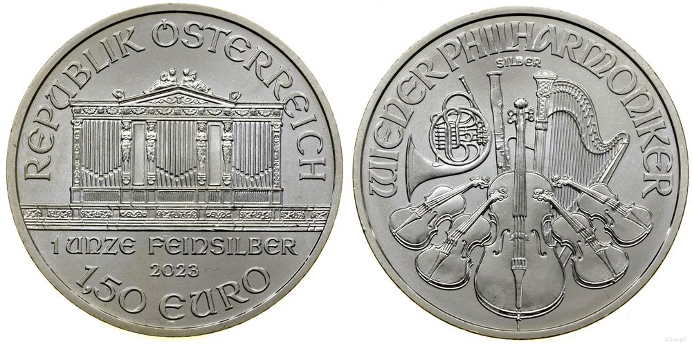 Austria, 1.50 euro = 1 uncja, 2023