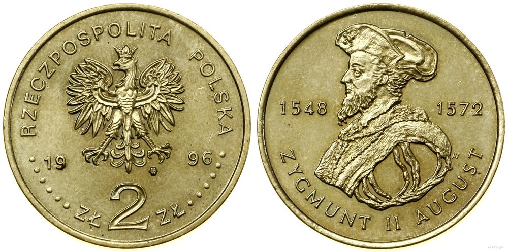 Polska, 2 złote, 1996