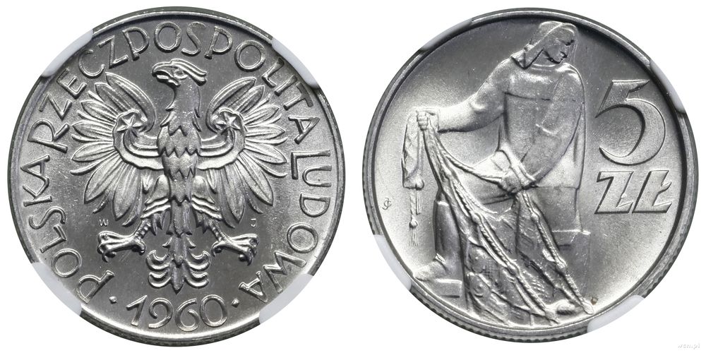 Polska, 5 złotych, 1960
