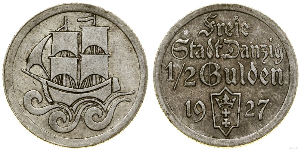 Polska, 1/2 guldena, 1927