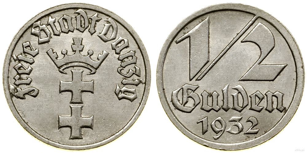 Polska, 1/2 guldena, 1932