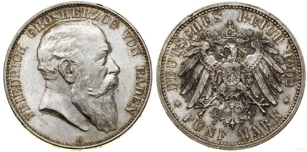 Niemcy, 5 marek, 1902 G