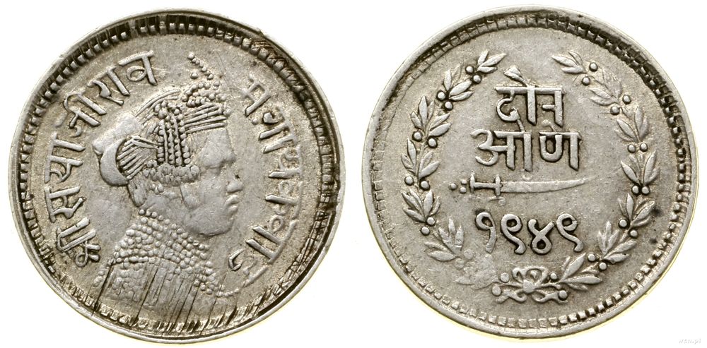 Indie, 2 anny, AD 1892 (BS 1949)