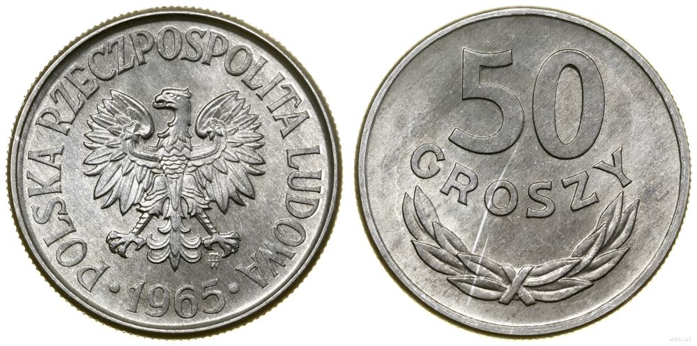Polska, 50 groszy, 1965