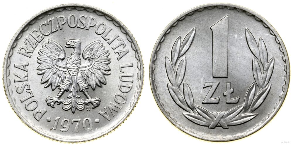 Polska, 1 złoty, 1970