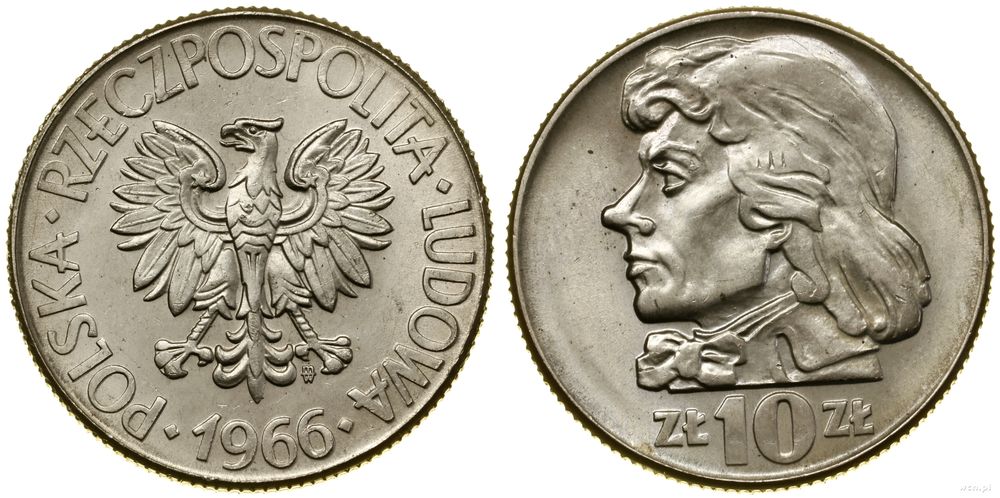 Polska, 10 złotych, 1966
