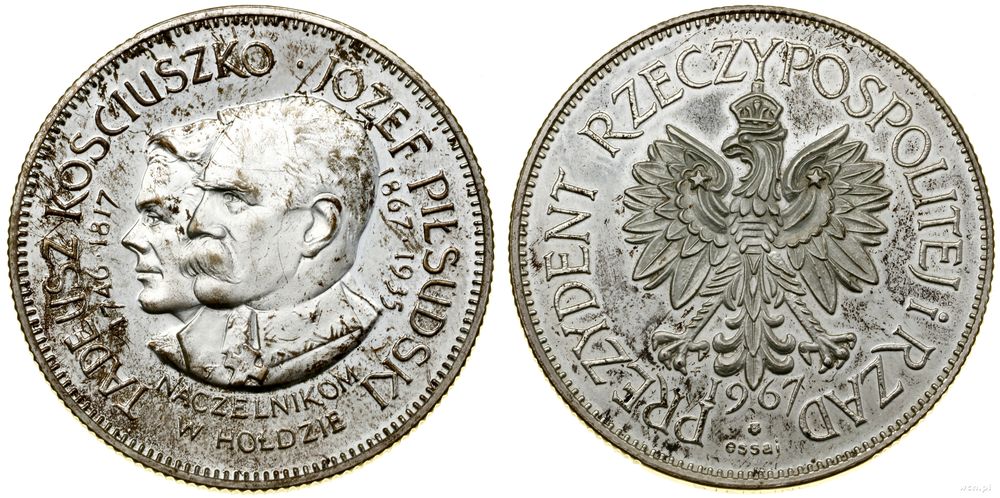 Polska, 150. rocznica śmierci Tadeusza Kościuszki i 100. rocznica urodzin Józefa Piłsudskiego, 1967