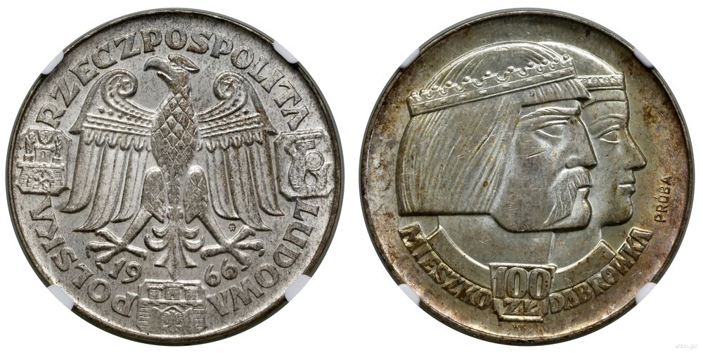 Polska, 100 złotych, 1966