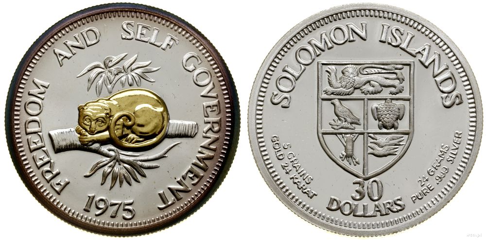 Wyspy Salomona, 30 dolarów, 1975