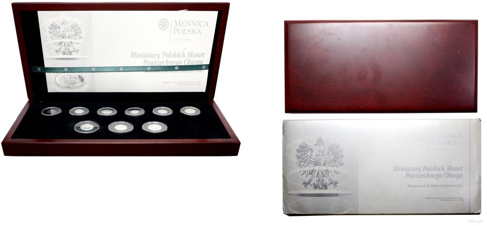 Polska, Miniatury Polskich Monet Powszechnego Obiegu, 2009