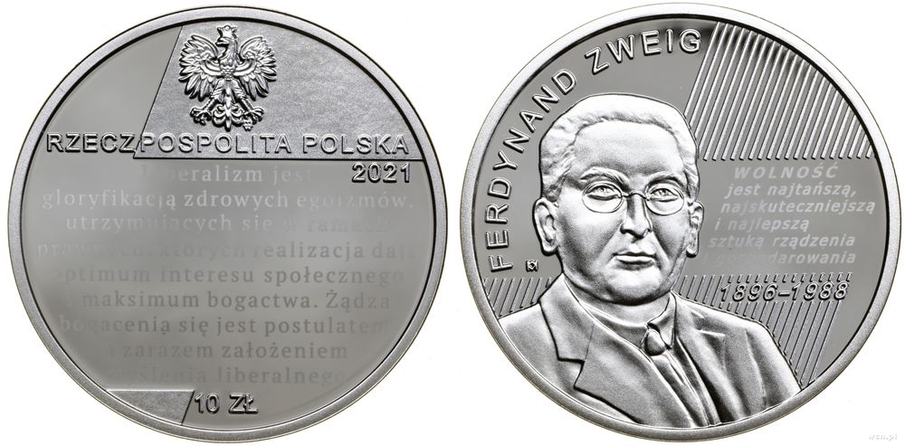 Polska, 10 złotych, 2021