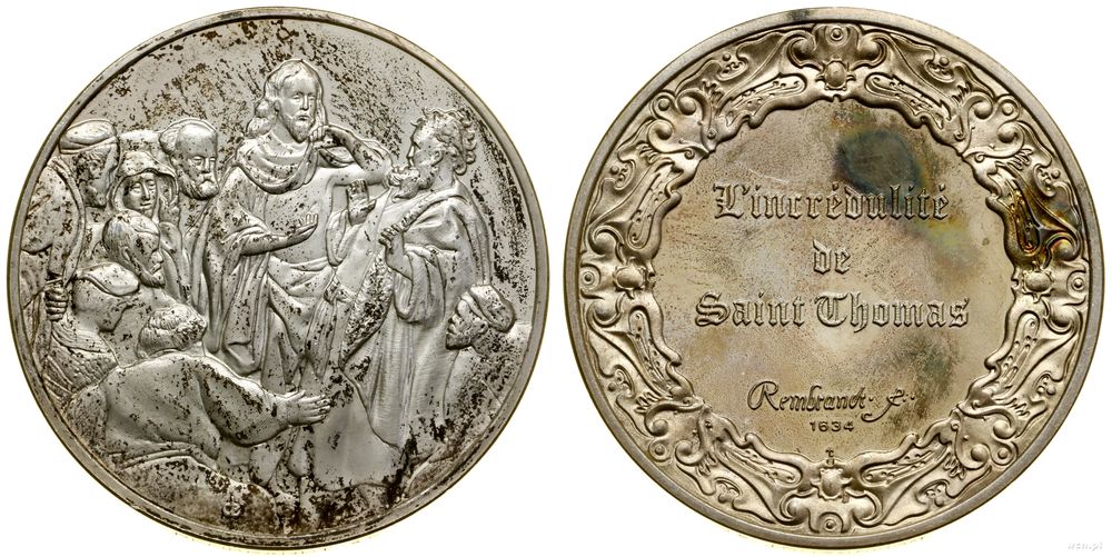 Francja, medal z serii Dzieła Rembrandta