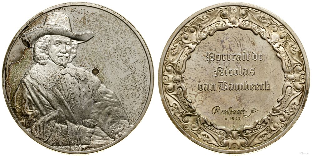 Francja, medal z serii Dzieła Rembrandta