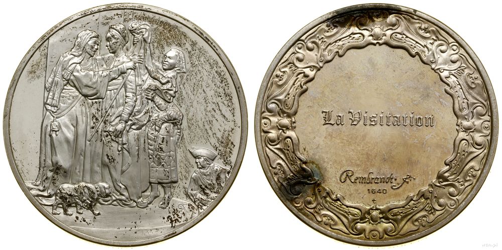 Francja, medal z serii Dzieła Rembrandta