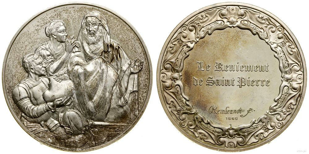 Francja, medal z serii Dzieła Rembrandta