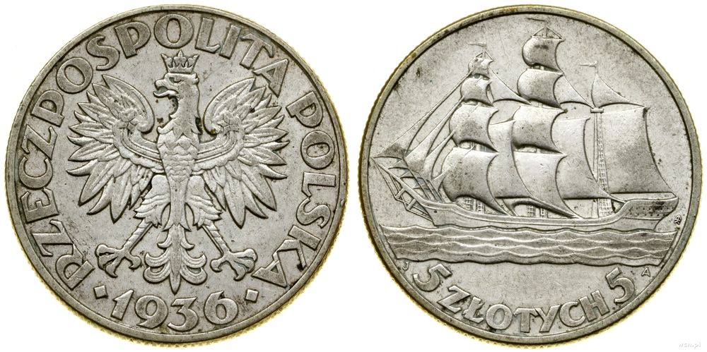 Polska, 5 złotych, 1936