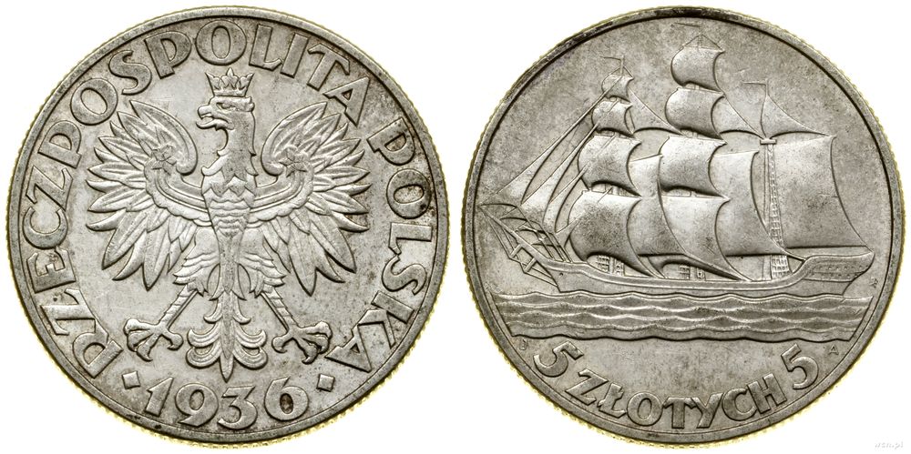 Polska, 5 złotych, 1936