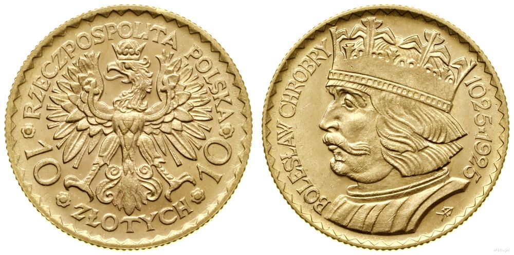 Polska, 10 złotych, 1925