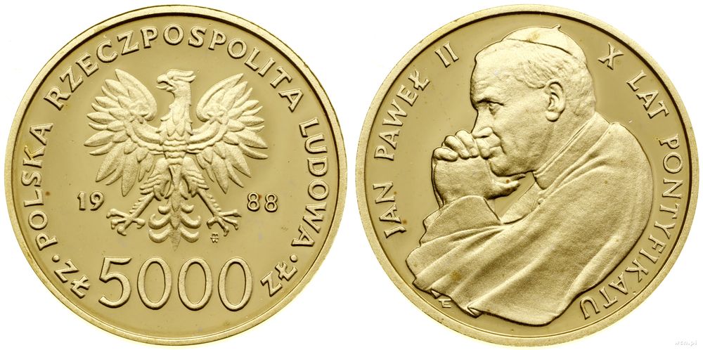Polska, 5.000 złotych, 1988