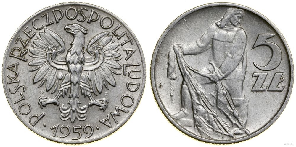 Polska, 5 złotych, 1959