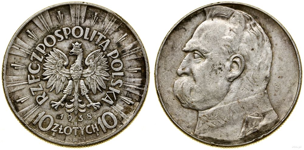 Polska, 10 złotych, 1938