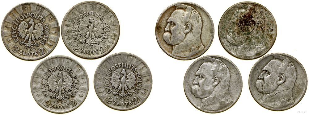 Polska, 4 x 2 złote, 1934