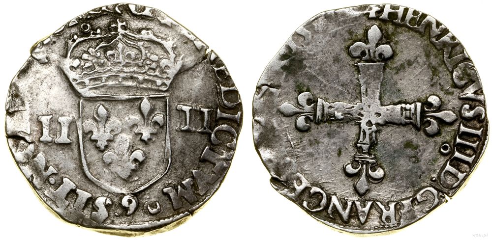 Polska, 1/4 ecu, 1587 (?) / 9