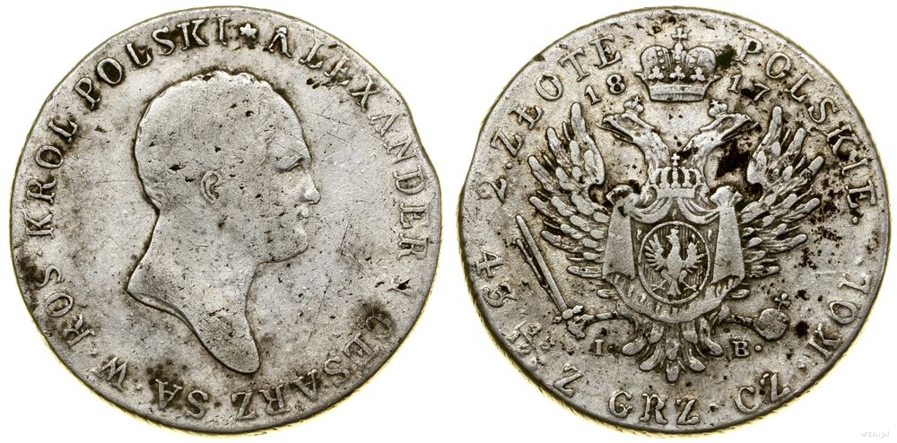 Polska, 2 złote, 1817 IB