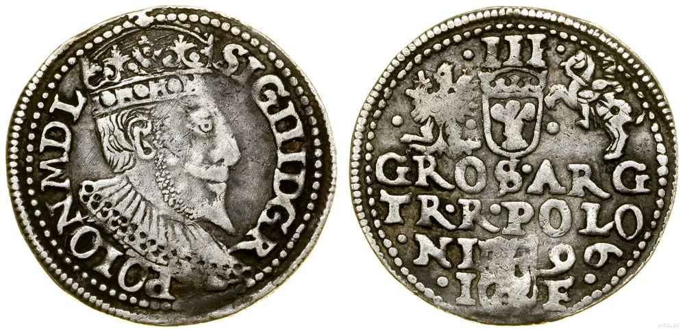 Polska, trojak, 1596