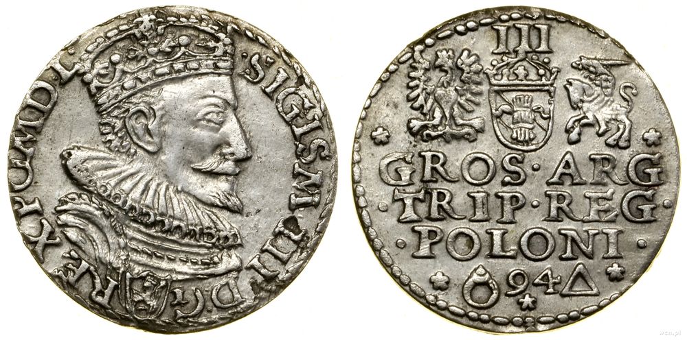 Polska, trojak, 1594