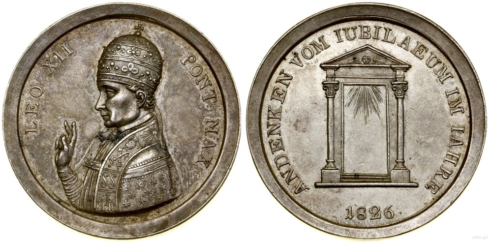 Watykan, medal pamiątkowy - Rok Święty, 1826