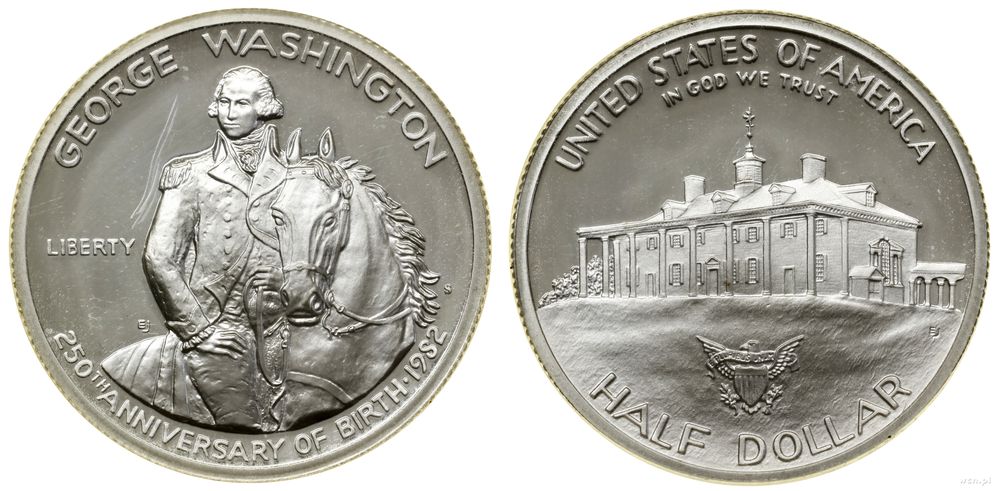 Stany Zjednoczone Ameryki (USA), 1/2 dolara (50 centów), 1982 S