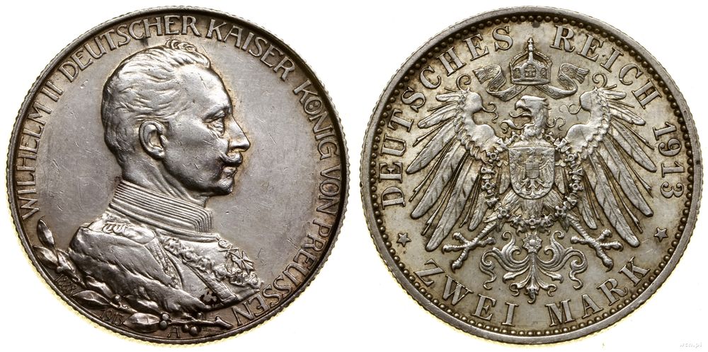 Niemcy, 2 marki, 1913 A