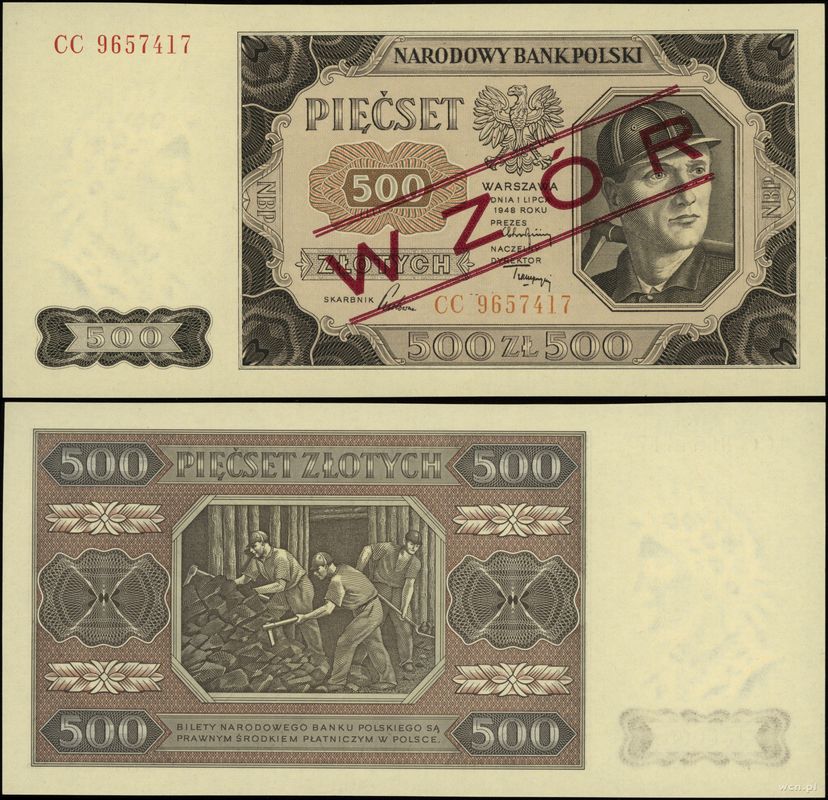 Polska, 500 złotych, 1.07.1948