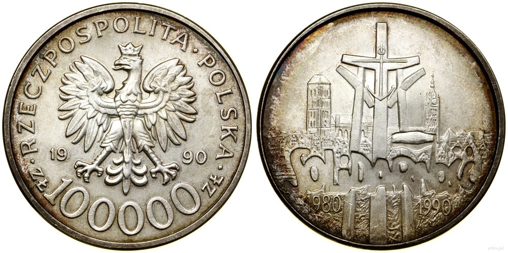 Polska, 100.000 złotych, 1990