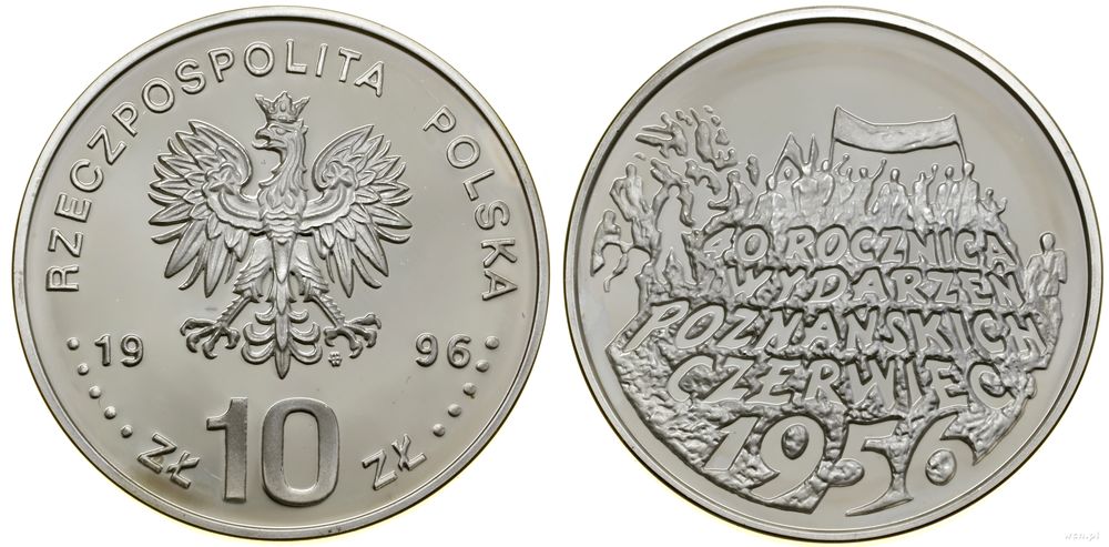 Polska, 10 złotych, 1996