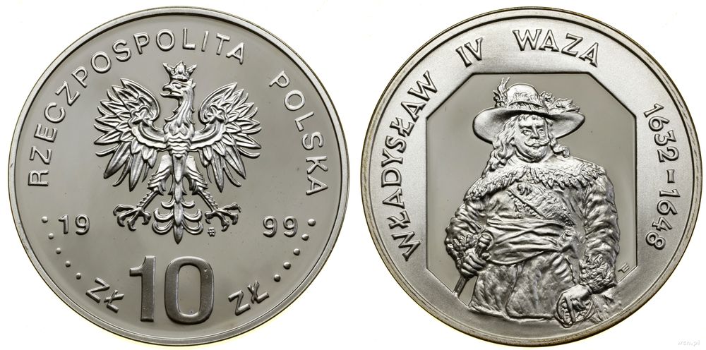 Polska, 10 złotych, 1999
