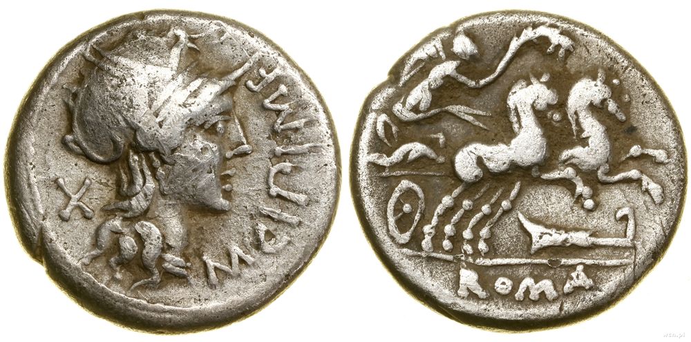 Republika Rzymska, denar, (115–114 pne)