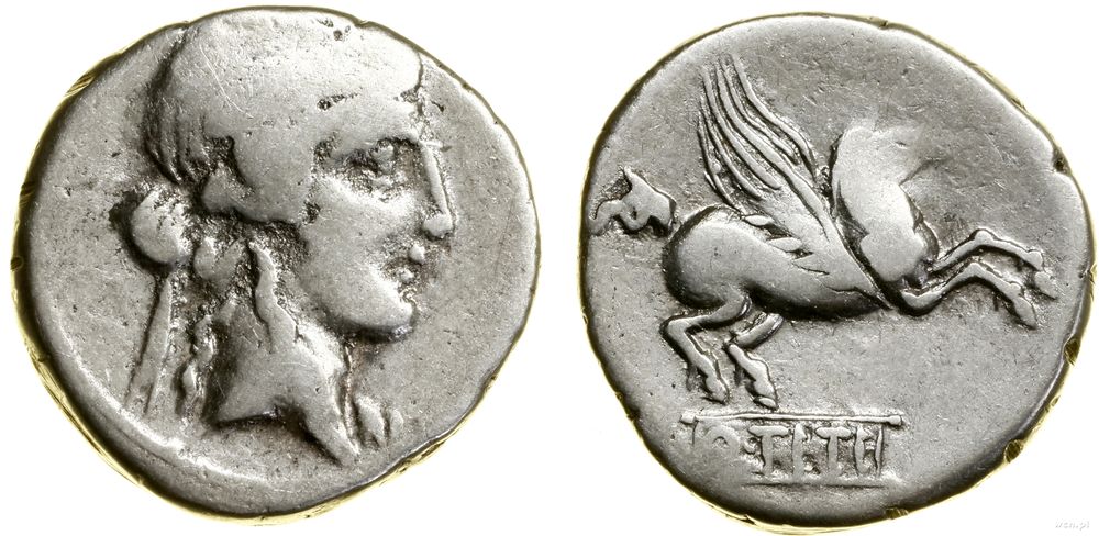 Republika Rzymska, denar, (90 pne)