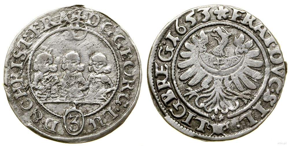 Śląsk, 3 krajcary, 1653