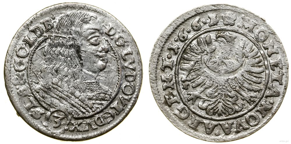 Śląsk, 3 krajcary, 1661