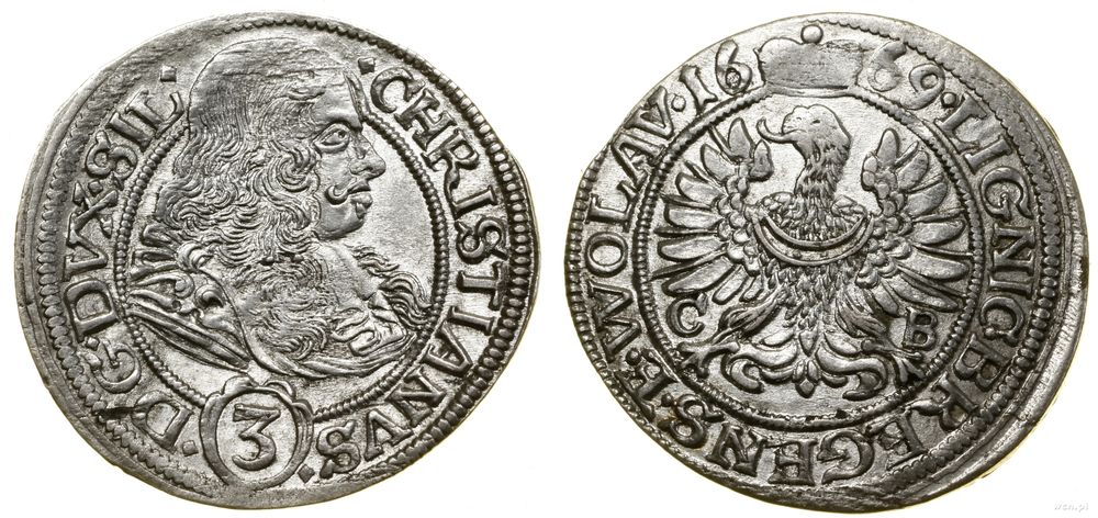 Śląsk, 3 krajcary, 1669 CB