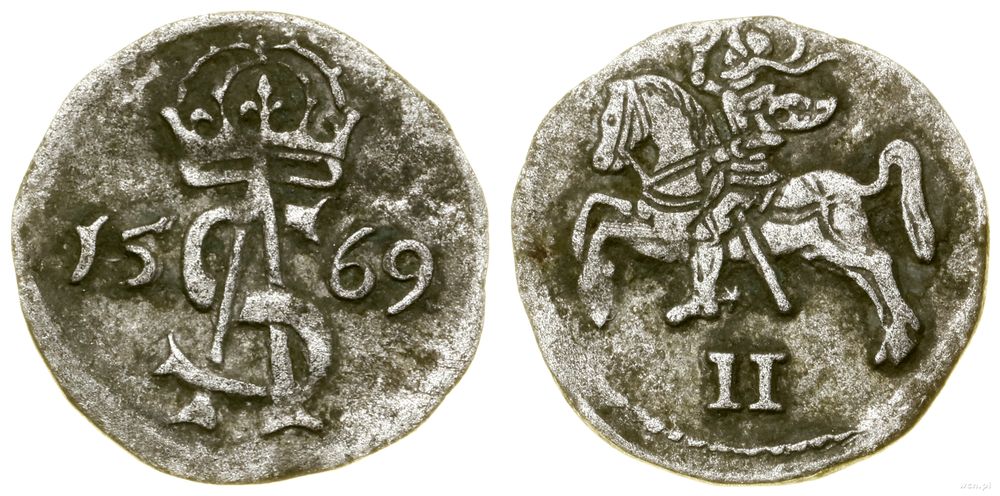 Polska, dwudenar, 1569