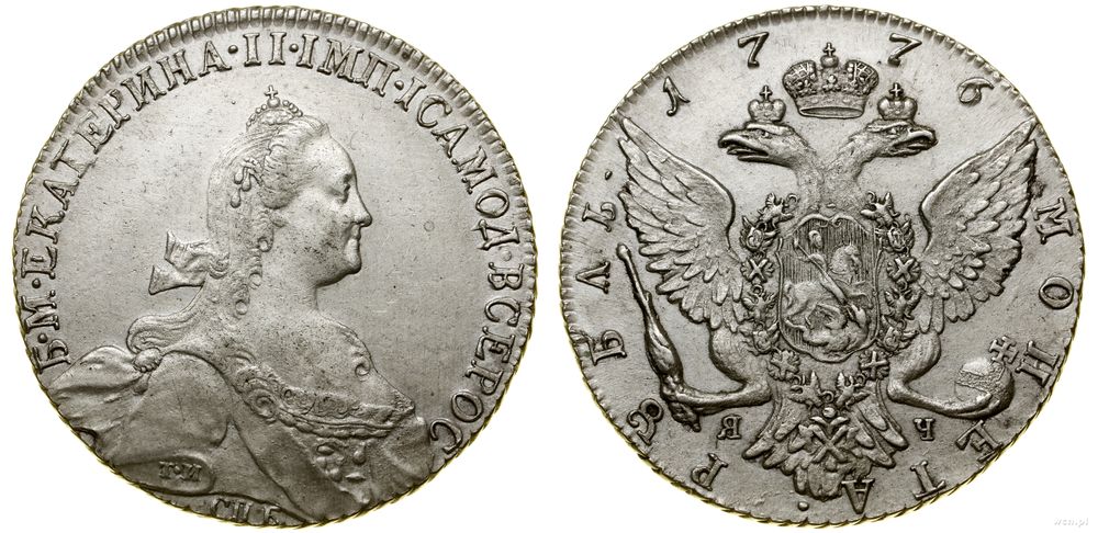 Rosja, rubel, 1776 СПБ ЯЧ