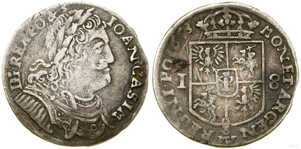 Polska, ort, 1653