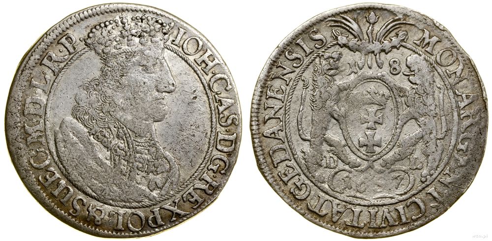 Polska, ort, 1657