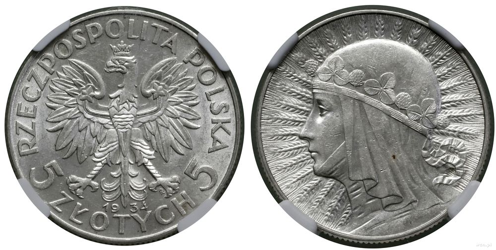 Polska, 5 złotych, 1934