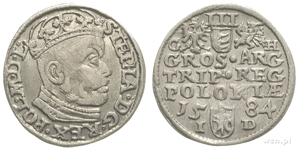 Polska, 3 grosze, 1584